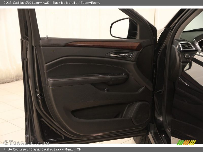 Black Ice Metallic / Ebony/Ebony 2013 Cadillac SRX Luxury AWD