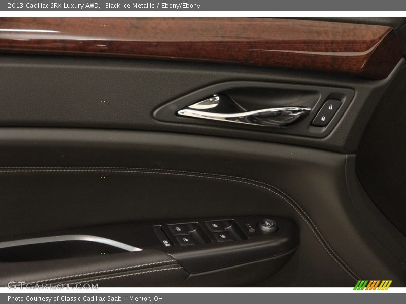 Black Ice Metallic / Ebony/Ebony 2013 Cadillac SRX Luxury AWD