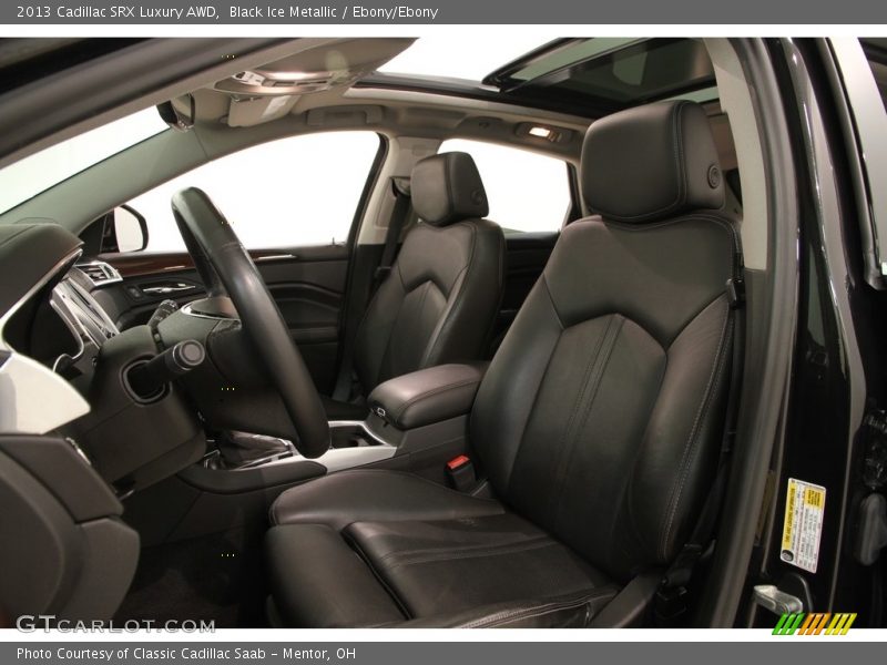 Black Ice Metallic / Ebony/Ebony 2013 Cadillac SRX Luxury AWD