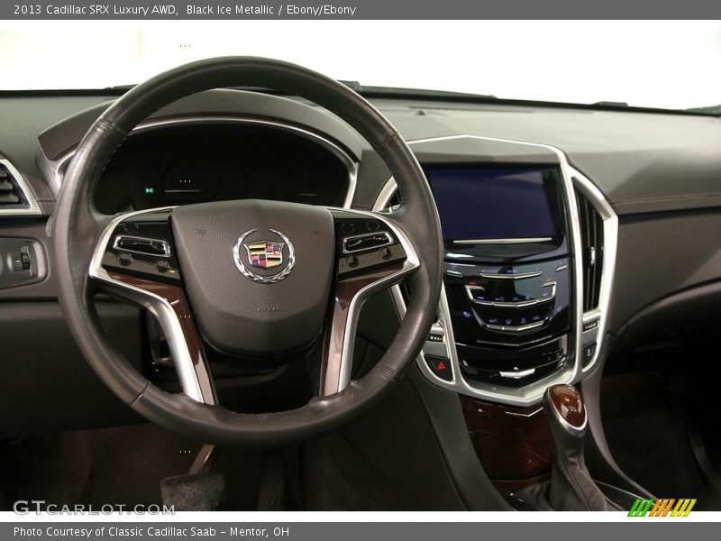 Black Ice Metallic / Ebony/Ebony 2013 Cadillac SRX Luxury AWD