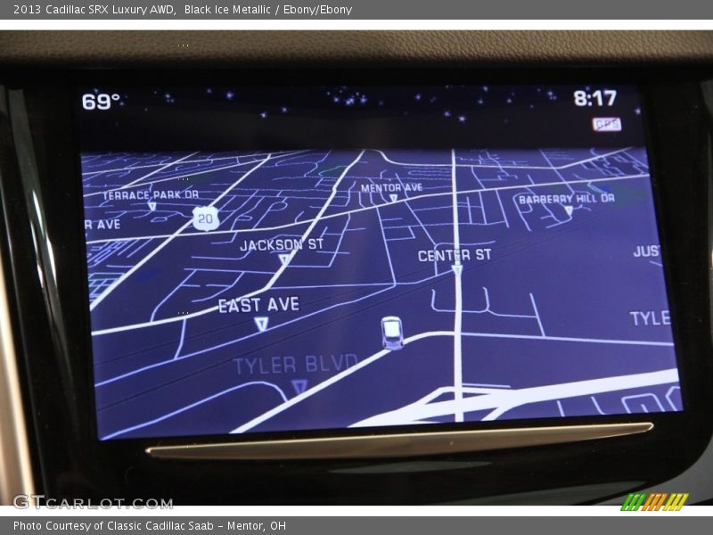 Black Ice Metallic / Ebony/Ebony 2013 Cadillac SRX Luxury AWD