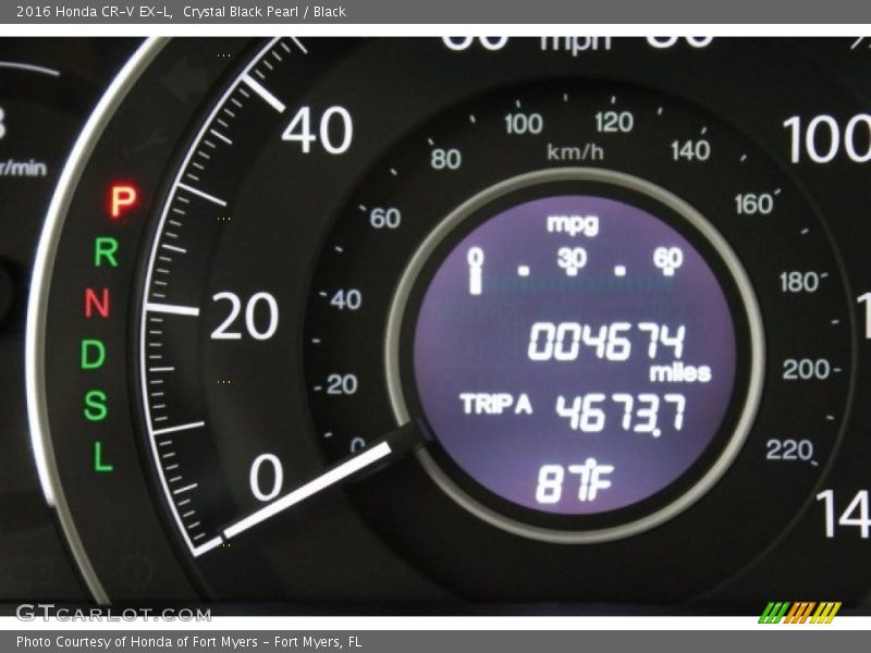 Crystal Black Pearl / Black 2016 Honda CR-V EX-L