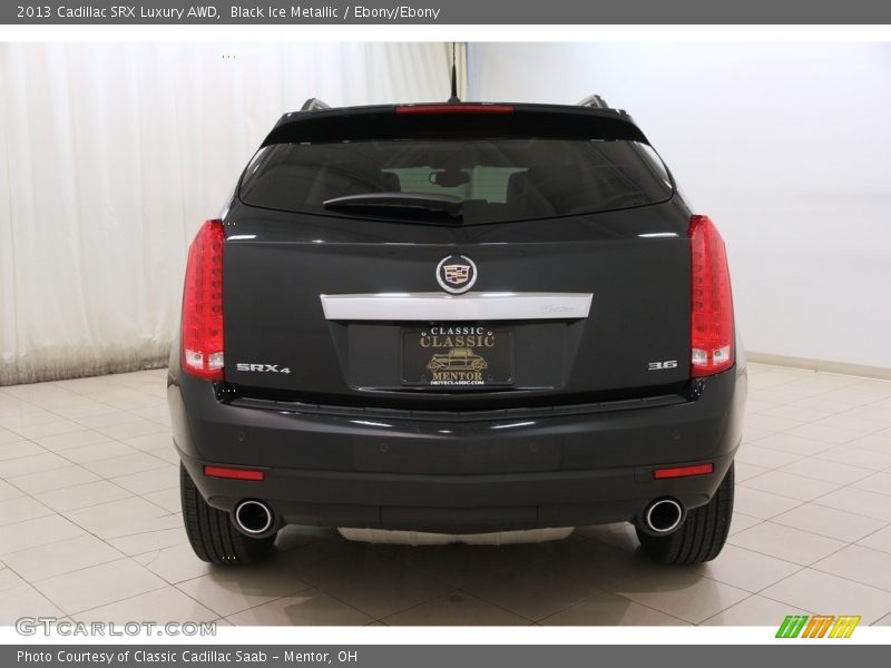 Black Ice Metallic / Ebony/Ebony 2013 Cadillac SRX Luxury AWD