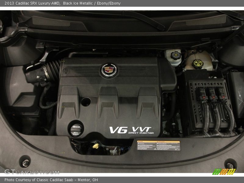 Black Ice Metallic / Ebony/Ebony 2013 Cadillac SRX Luxury AWD