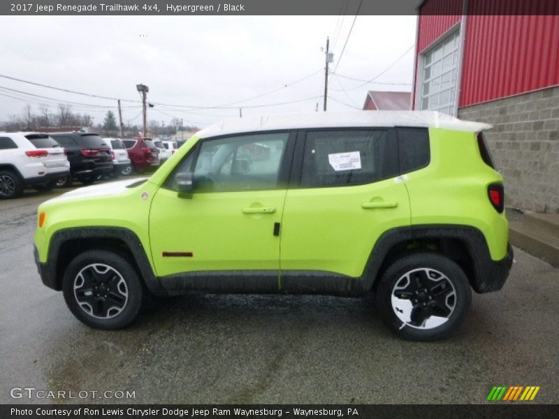 Hypergreen / Black 2017 Jeep Renegade Trailhawk 4x4