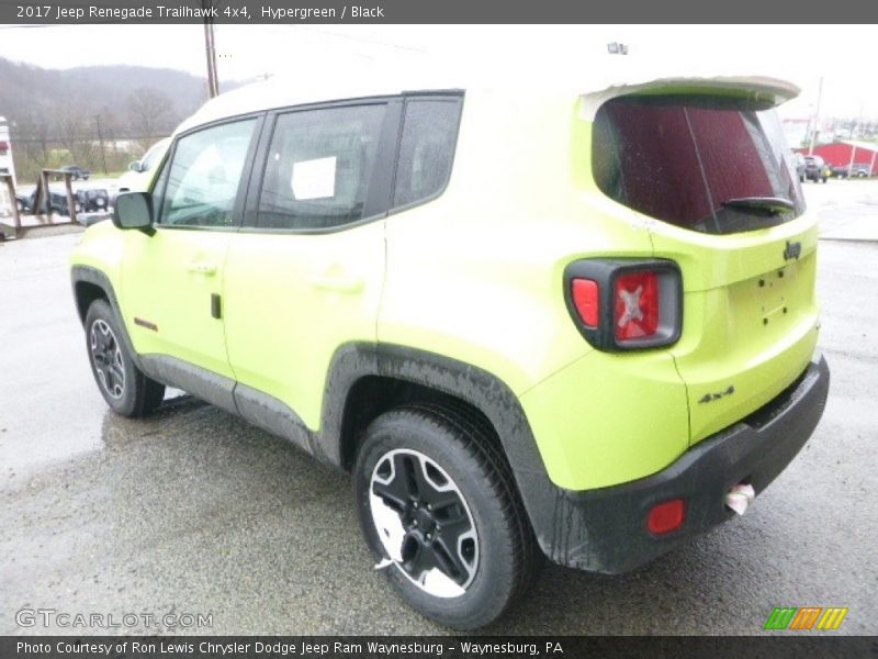 Hypergreen / Black 2017 Jeep Renegade Trailhawk 4x4