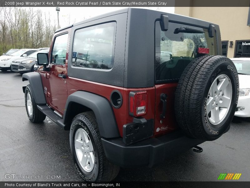Red Rock Crystal Pearl / Dark Slate Gray/Medium Slate Gray 2008 Jeep Wrangler X 4x4