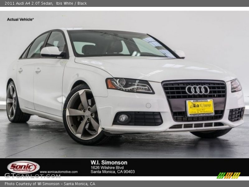 Ibis White / Black 2011 Audi A4 2.0T Sedan