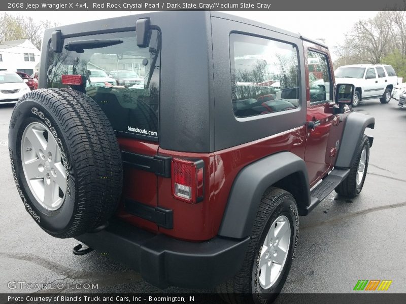 Red Rock Crystal Pearl / Dark Slate Gray/Medium Slate Gray 2008 Jeep Wrangler X 4x4
