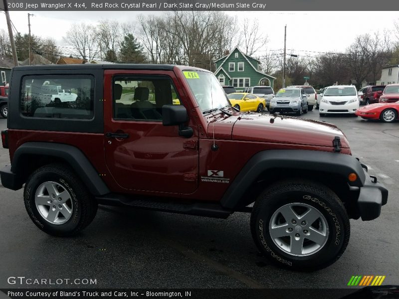 Red Rock Crystal Pearl / Dark Slate Gray/Medium Slate Gray 2008 Jeep Wrangler X 4x4