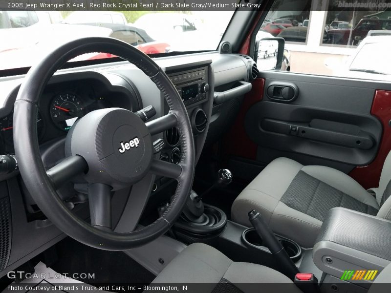 Red Rock Crystal Pearl / Dark Slate Gray/Medium Slate Gray 2008 Jeep Wrangler X 4x4