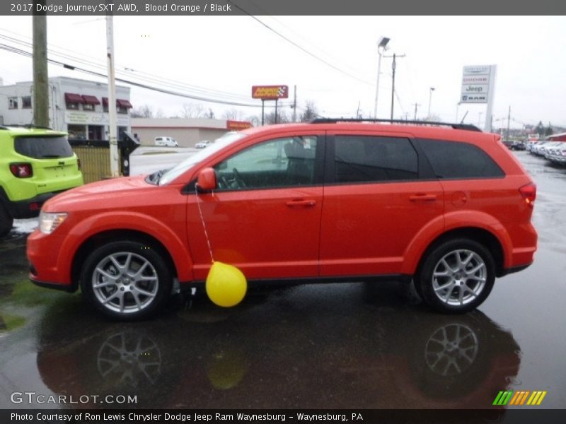 Blood Orange / Black 2017 Dodge Journey SXT AWD