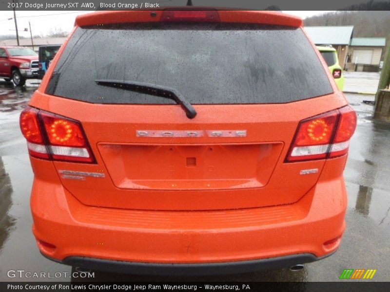 Blood Orange / Black 2017 Dodge Journey SXT AWD