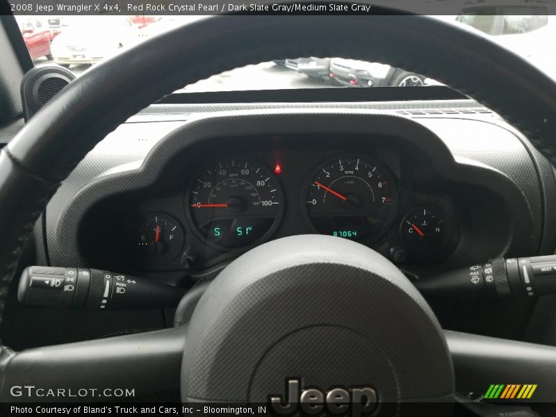Red Rock Crystal Pearl / Dark Slate Gray/Medium Slate Gray 2008 Jeep Wrangler X 4x4