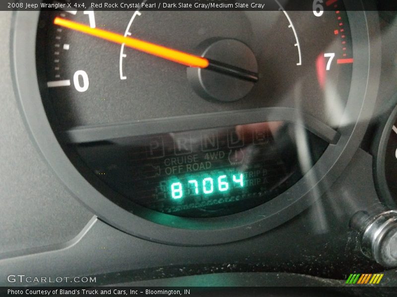 Red Rock Crystal Pearl / Dark Slate Gray/Medium Slate Gray 2008 Jeep Wrangler X 4x4