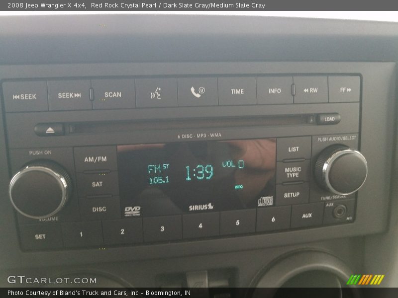 Red Rock Crystal Pearl / Dark Slate Gray/Medium Slate Gray 2008 Jeep Wrangler X 4x4
