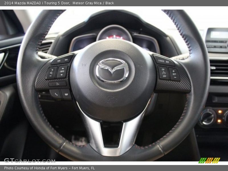 Meteor Gray Mica / Black 2014 Mazda MAZDA3 i Touring 5 Door