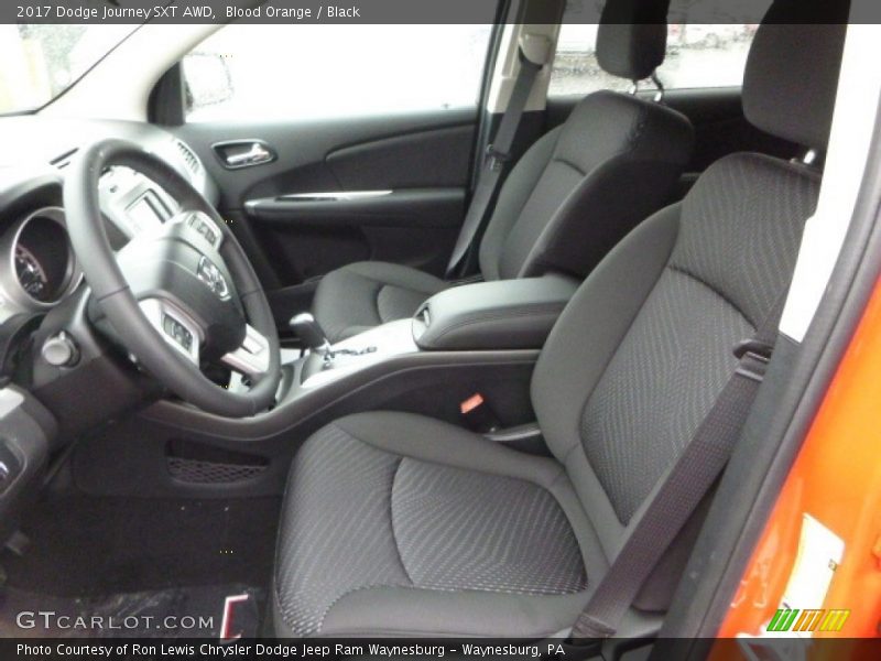 Front Seat of 2017 Journey SXT AWD
