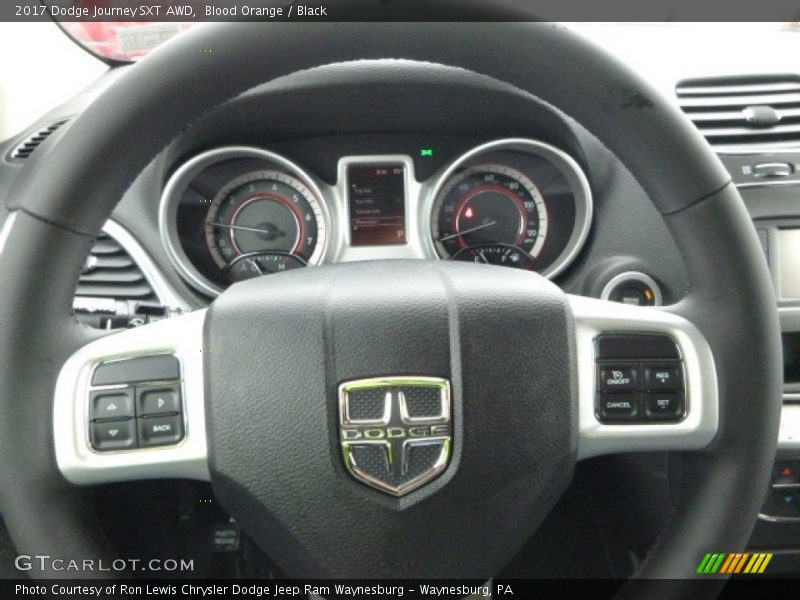 Blood Orange / Black 2017 Dodge Journey SXT AWD