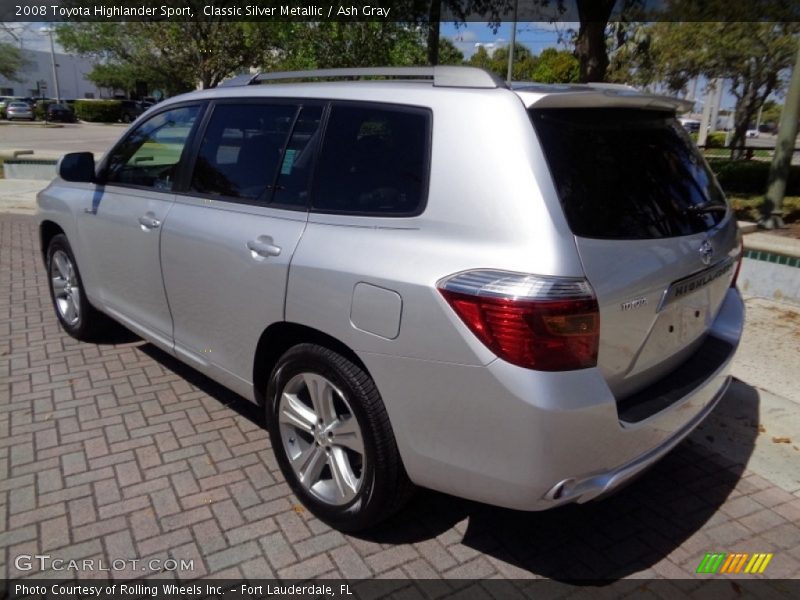 Classic Silver Metallic / Ash Gray 2008 Toyota Highlander Sport