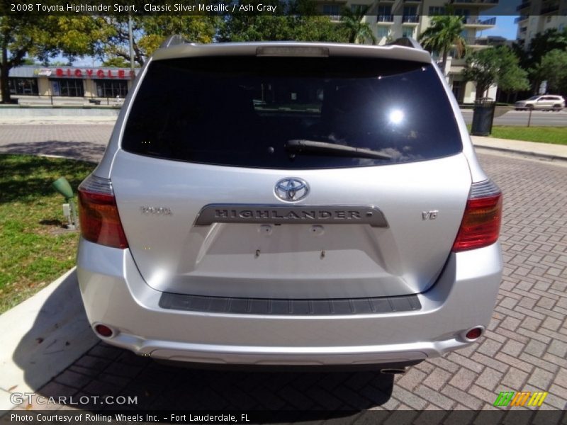 Classic Silver Metallic / Ash Gray 2008 Toyota Highlander Sport