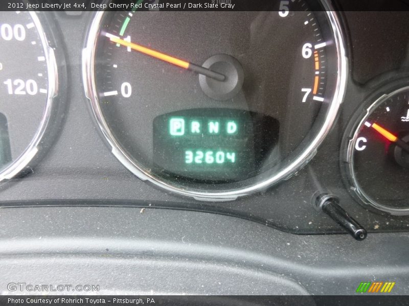 Deep Cherry Red Crystal Pearl / Dark Slate Gray 2012 Jeep Liberty Jet 4x4