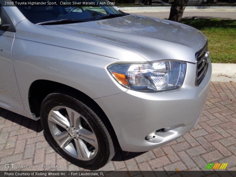 Classic Silver Metallic / Ash Gray 2008 Toyota Highlander Sport