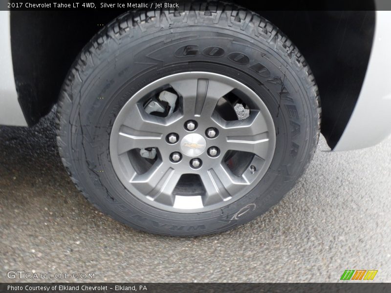 Silver Ice Metallic / Jet Black 2017 Chevrolet Tahoe LT 4WD