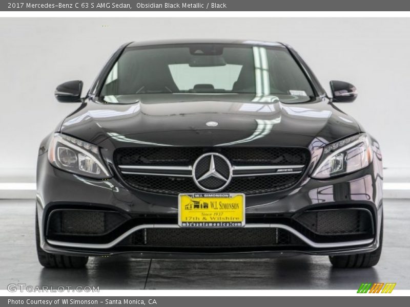 Obsidian Black Metallic / Black 2017 Mercedes-Benz C 63 S AMG Sedan