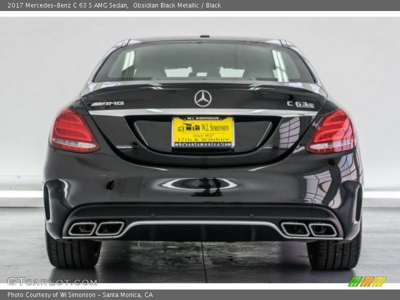 Obsidian Black Metallic / Black 2017 Mercedes-Benz C 63 S AMG Sedan