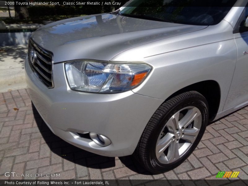 Classic Silver Metallic / Ash Gray 2008 Toyota Highlander Sport
