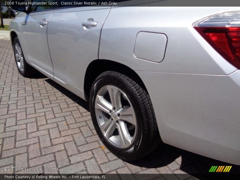 Classic Silver Metallic / Ash Gray 2008 Toyota Highlander Sport