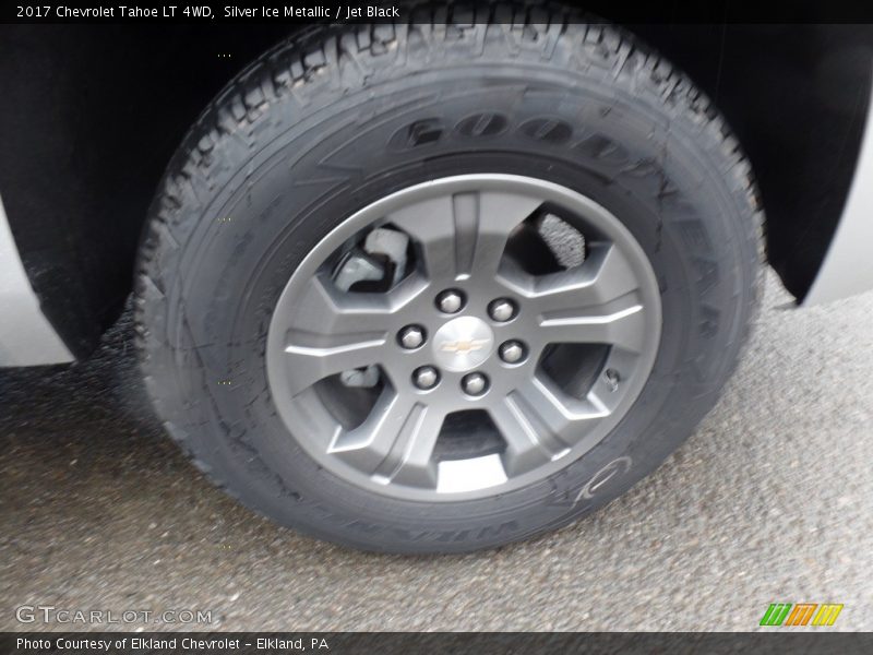 Silver Ice Metallic / Jet Black 2017 Chevrolet Tahoe LT 4WD