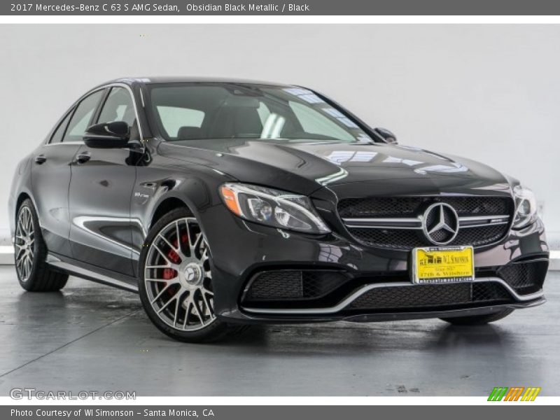 Obsidian Black Metallic / Black 2017 Mercedes-Benz C 63 S AMG Sedan