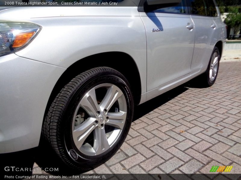 Classic Silver Metallic / Ash Gray 2008 Toyota Highlander Sport