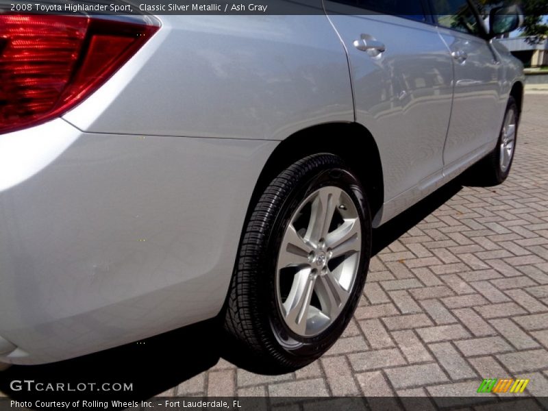 Classic Silver Metallic / Ash Gray 2008 Toyota Highlander Sport
