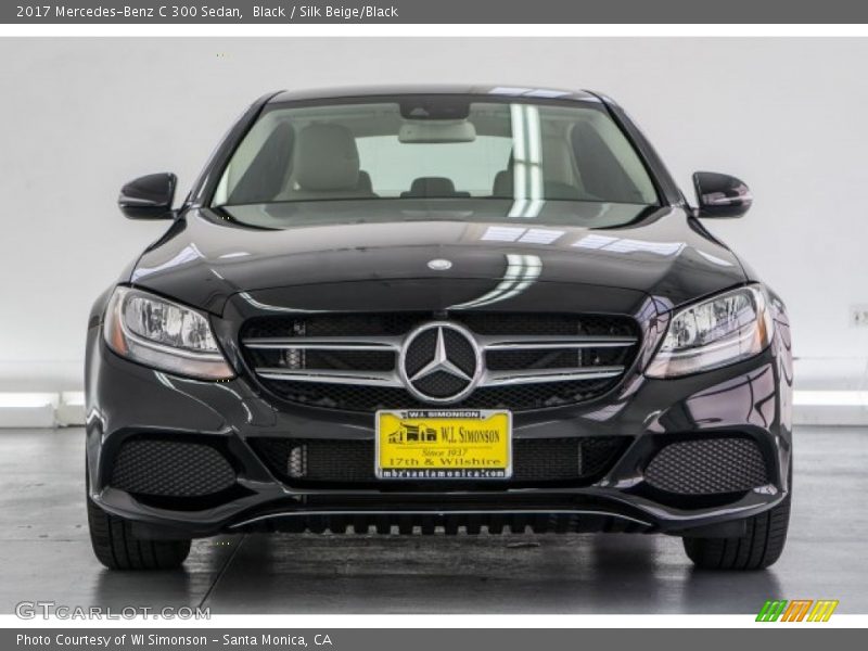Black / Silk Beige/Black 2017 Mercedes-Benz C 300 Sedan