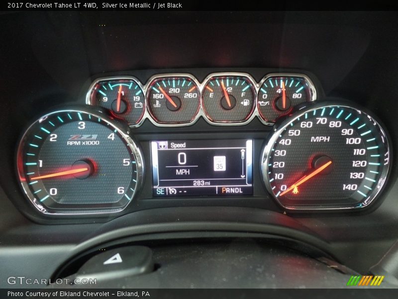 Silver Ice Metallic / Jet Black 2017 Chevrolet Tahoe LT 4WD