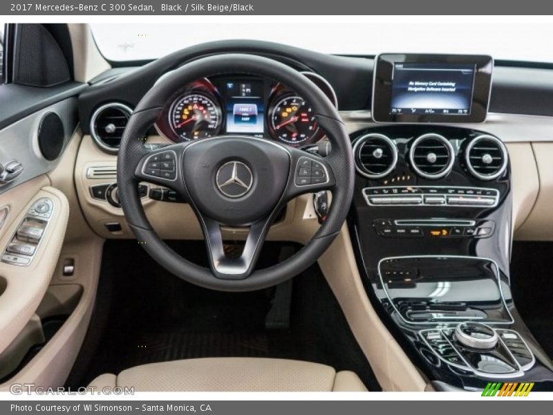 Black / Silk Beige/Black 2017 Mercedes-Benz C 300 Sedan