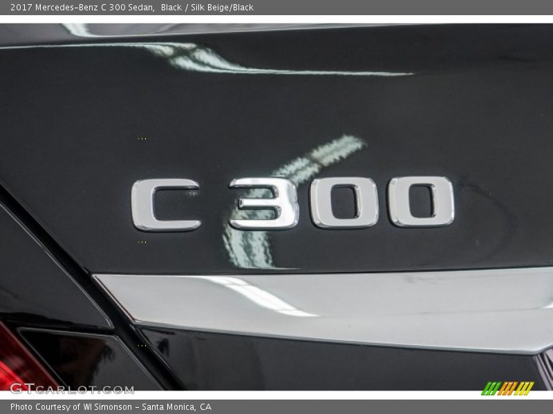 Black / Silk Beige/Black 2017 Mercedes-Benz C 300 Sedan