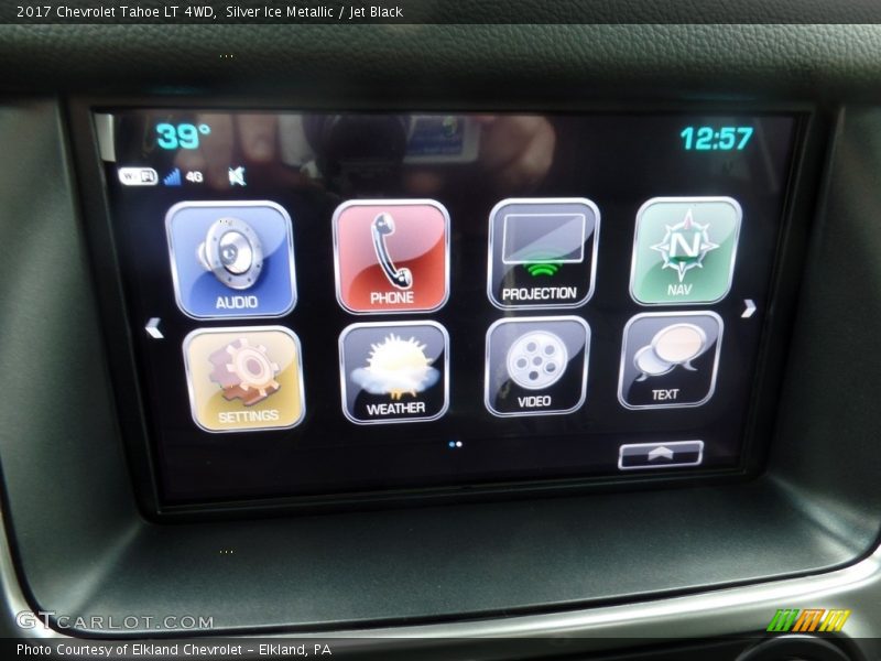 Silver Ice Metallic / Jet Black 2017 Chevrolet Tahoe LT 4WD