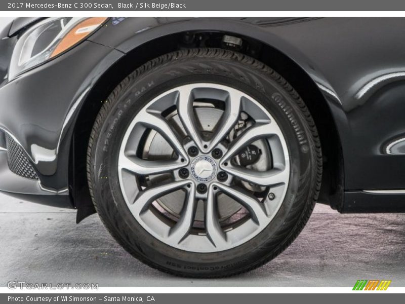 Black / Silk Beige/Black 2017 Mercedes-Benz C 300 Sedan