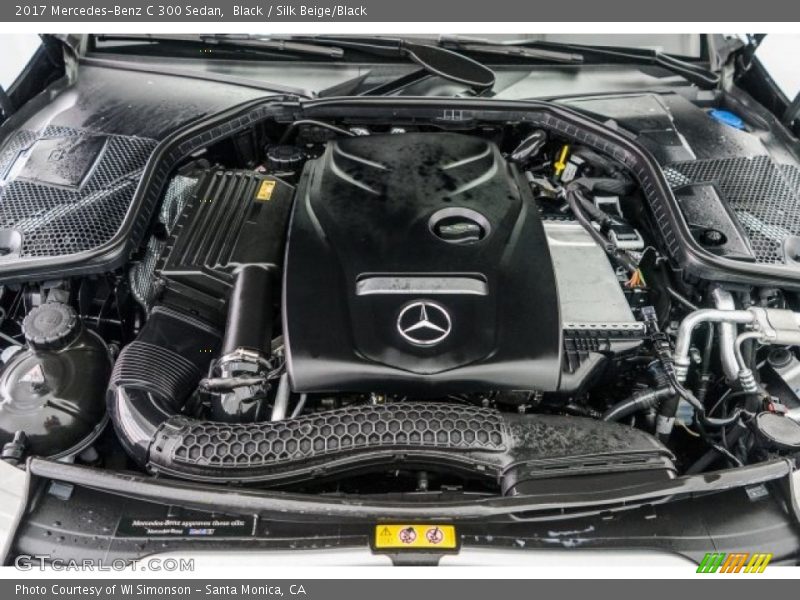 Black / Silk Beige/Black 2017 Mercedes-Benz C 300 Sedan