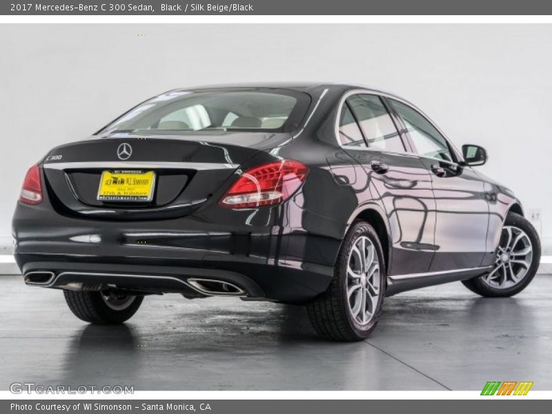 Black / Silk Beige/Black 2017 Mercedes-Benz C 300 Sedan