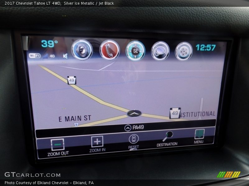 Silver Ice Metallic / Jet Black 2017 Chevrolet Tahoe LT 4WD