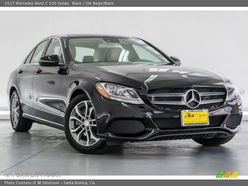 Black / Silk Beige/Black 2017 Mercedes-Benz C 300 Sedan
