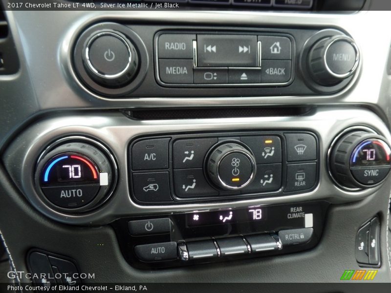 Silver Ice Metallic / Jet Black 2017 Chevrolet Tahoe LT 4WD