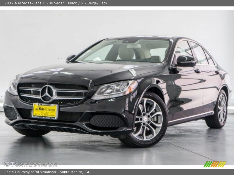 Black / Silk Beige/Black 2017 Mercedes-Benz C 300 Sedan