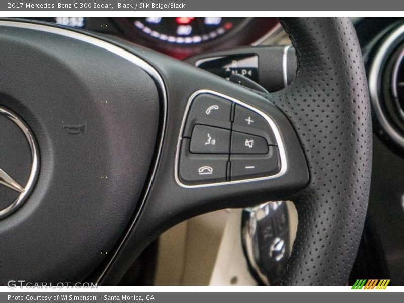 Black / Silk Beige/Black 2017 Mercedes-Benz C 300 Sedan