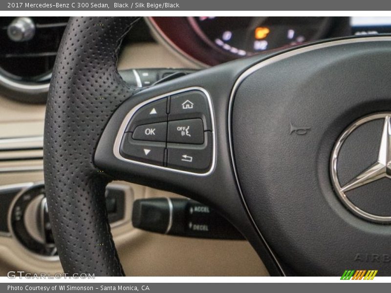 Black / Silk Beige/Black 2017 Mercedes-Benz C 300 Sedan